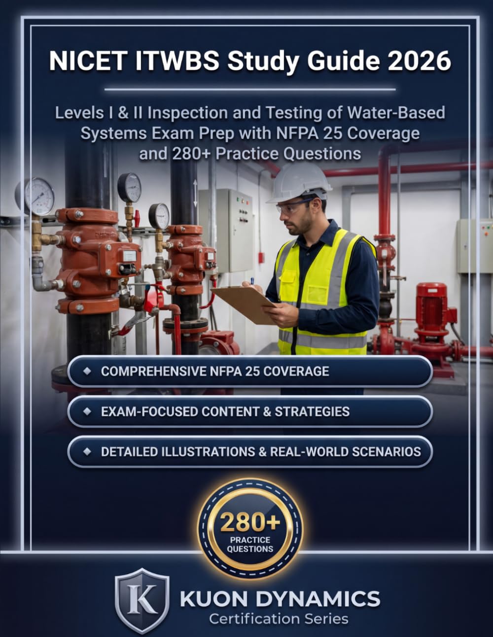 NICET ITWBS Study Guide 2026: Levels I & II Inspection and Testing of Water-Based Systems Exam Prep with NFPA 25 Coverage and 280+ Practice Questions ... & Life Safety Certification Exam Prep)
