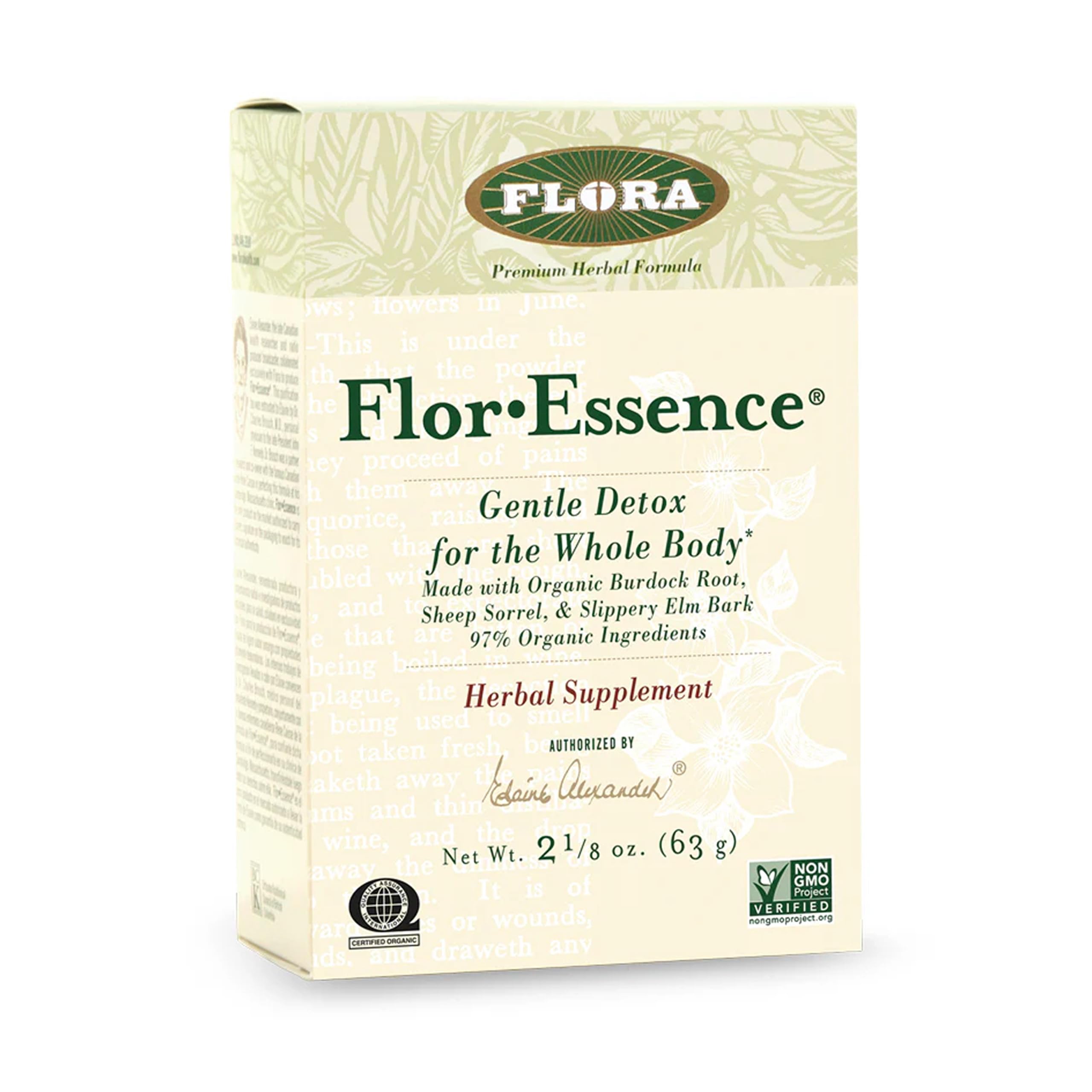 FLORA - FlorEssence Dry Tea Blend, Gentle Detox & Cleanse, 2.2 Oz