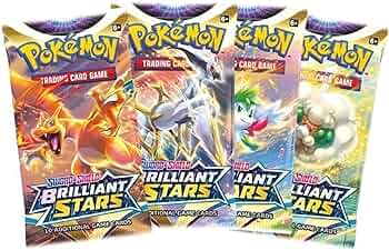 Amazon.com: Pokemon - Brilliant Stars - Sealed Booster Pack Lot Amazon.com: Pokemon - Brilliant Stars - Sealed Booster Pack Lot