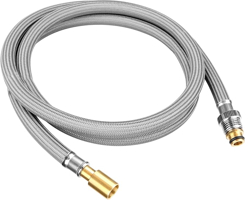 Kitchen Faucet Pull Down Hose RP50390 Compatible with Delta DST Faucets, Faucet Replacement Part Spray Hose Replacement Replace RP50390 RP62057 RP74608 Pull Out and Pull Down KitchenHose - 59 Inch