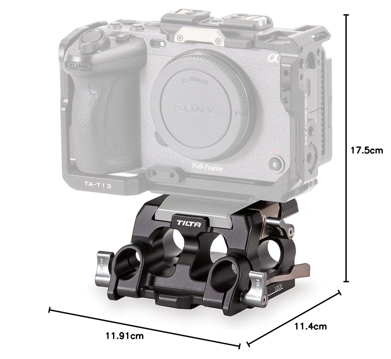 Amazon | TILTA Tiltaing 15mm LWS Baseplate デュアル15mm径ロッド