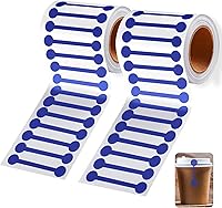 Vista 11 de Teling 2 Rollos 1000 Piezas Cinta Evidente de Manipulación 2.75 x 0.5 Pulgadas Pegatinas Calcomanías a Prueba de Manipulación Cinta en Blanco