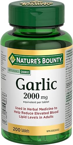 Nature's Bounty Ajo 2000mg, 200 Tabletas