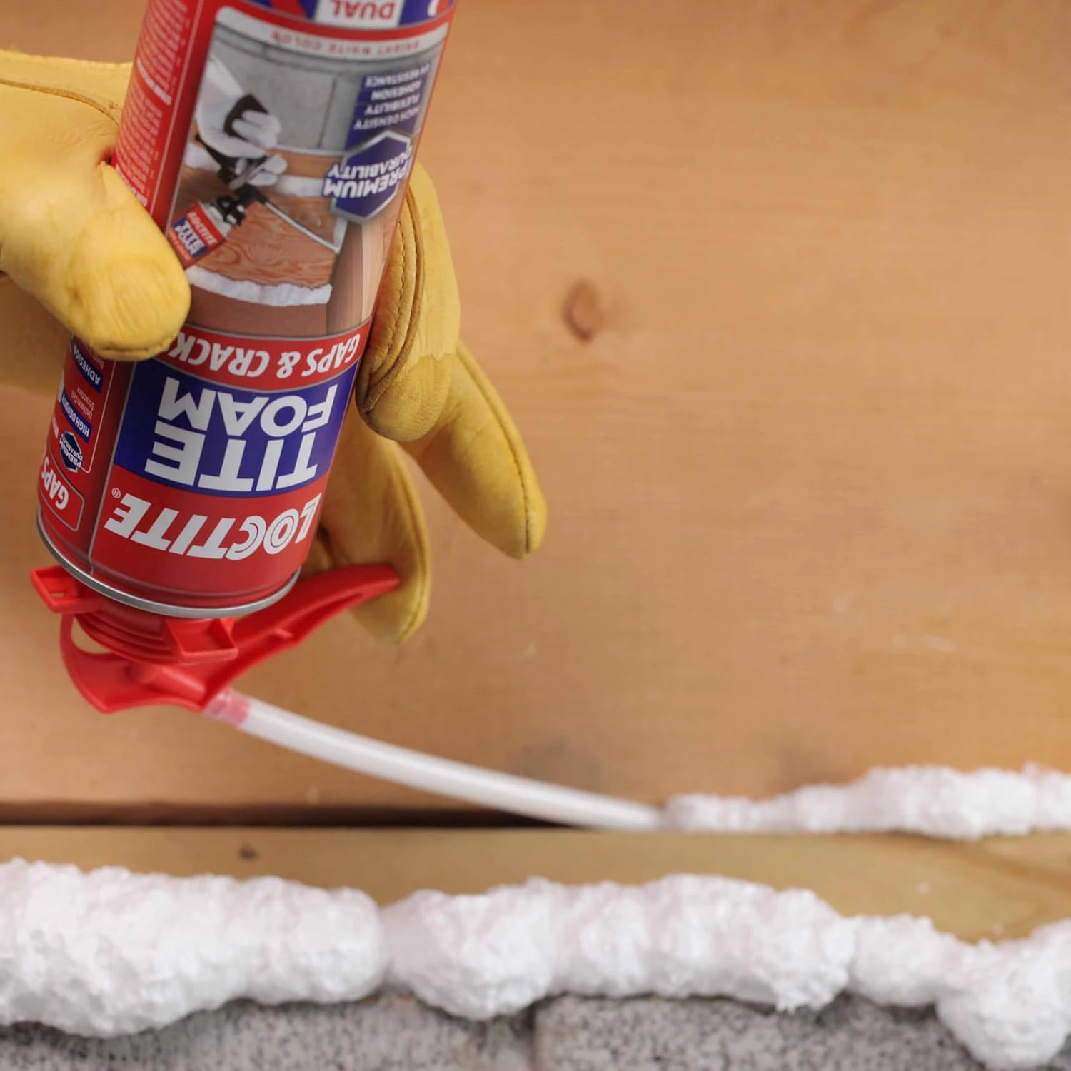 Loctite Tite Foam Gaps & Cracks Spray Foam Sealant, 12 fl oz Can, 12 Pack - Polyurethane Expands for Insulation