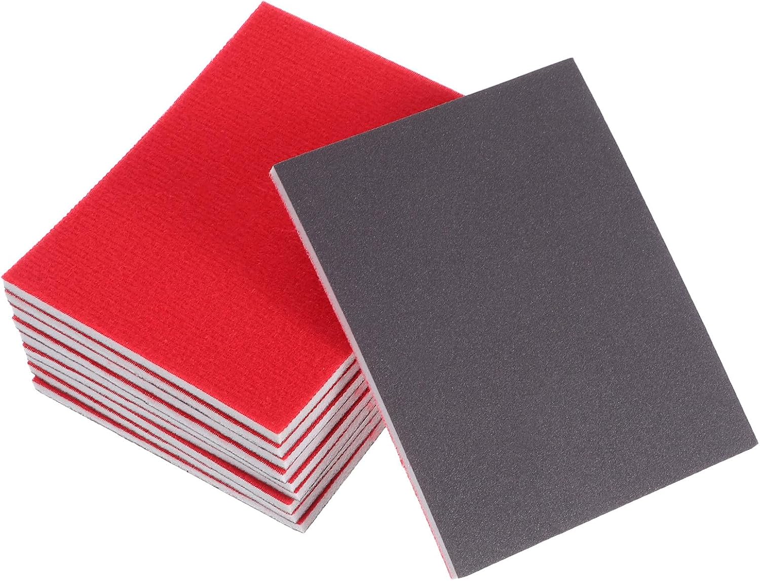 10pcs Grit Sanding Sponge Block for Wood and Metal Fine Polishing | Aluminium Oxide Sponge, Reusable Wet or Dry Use, 14x11cm Size