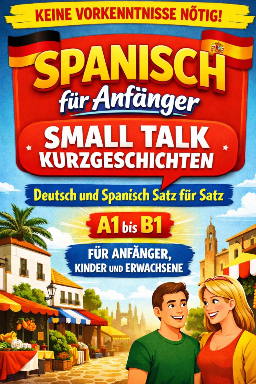 Spanisch für Anfänger: Small Talk Kurzgeschichten: Deutsch und Spanisch Satz für Satz, A1 bis B1, Für Anfänger, Kinder und Erwachsene