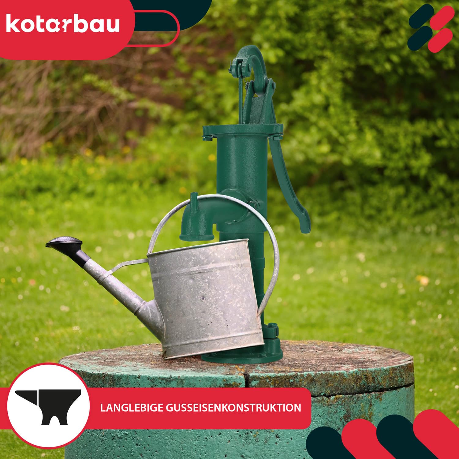 VIDAXL - Pompa D'acqua Da Giardino Con Supporto In Ghisa - Foto 11