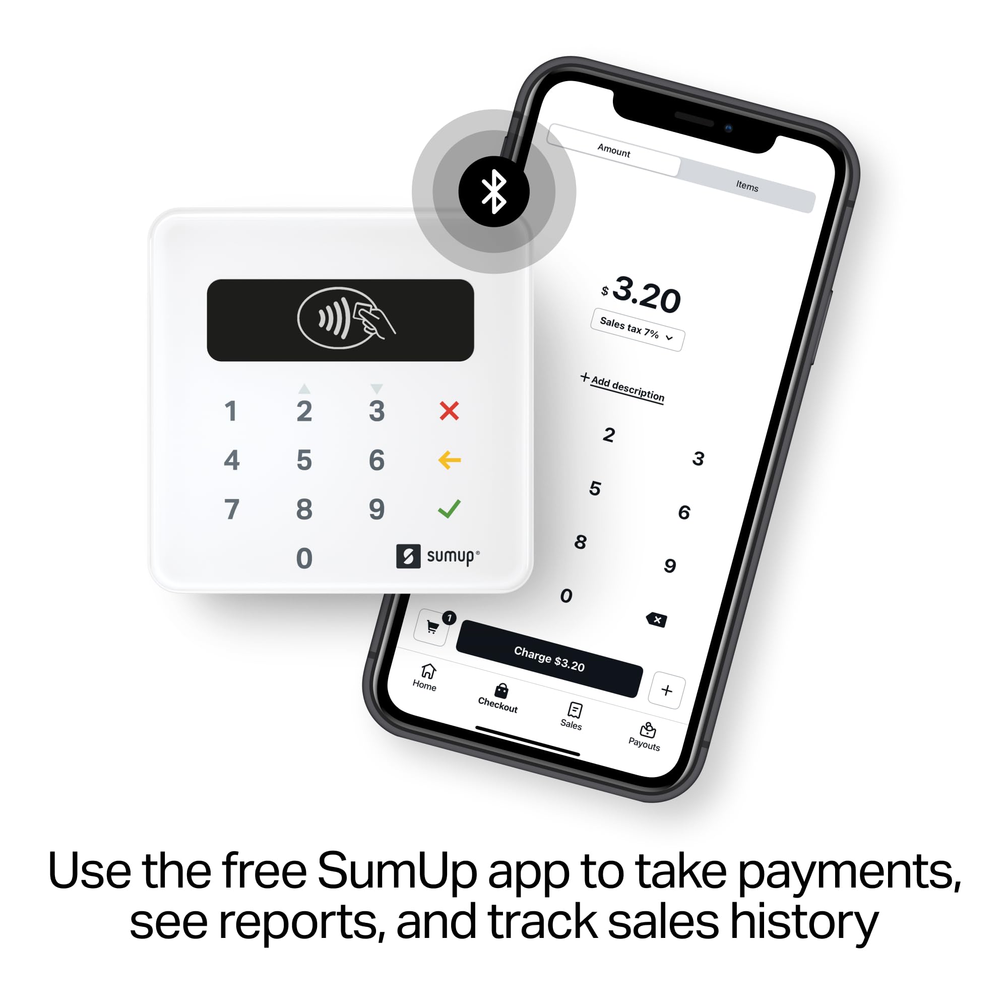 SumUp Plus Card Reader, Bluetooth - NFC RFID Credit Card Reader for Smartphone — Amazon image 6