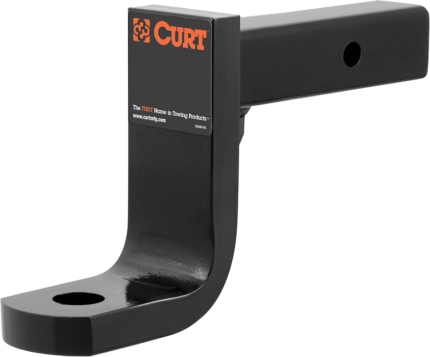 CURT 45446 Class 4 Trailer Hitch Ball Mount, Fits 2-Inch Receiver, 12,000 lbs, 1-1/4-Inch Hole, 6-Inch Drop, 5-Inch Rise