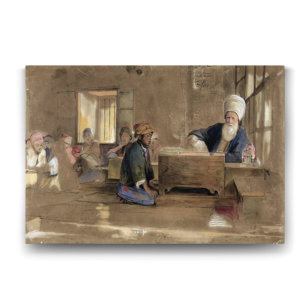 Kuran-ı Kerim Okuyan Çocuk Tablosu - 125x80cm