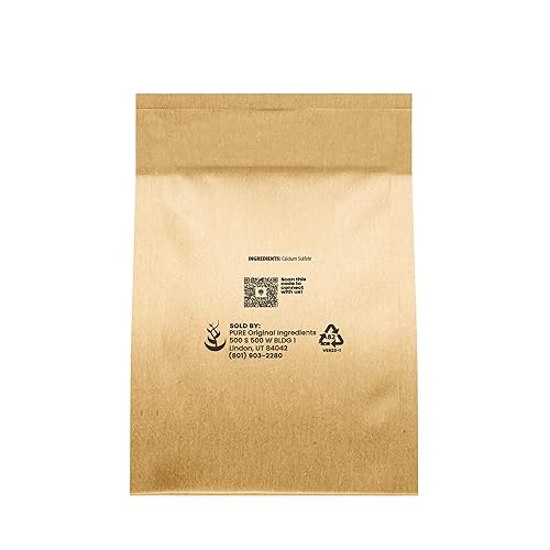 Miniatura 2 de Pure Original Ingredients Sulfato de calcio (11 oz) para hornear, tratamiento de agua y jardinería