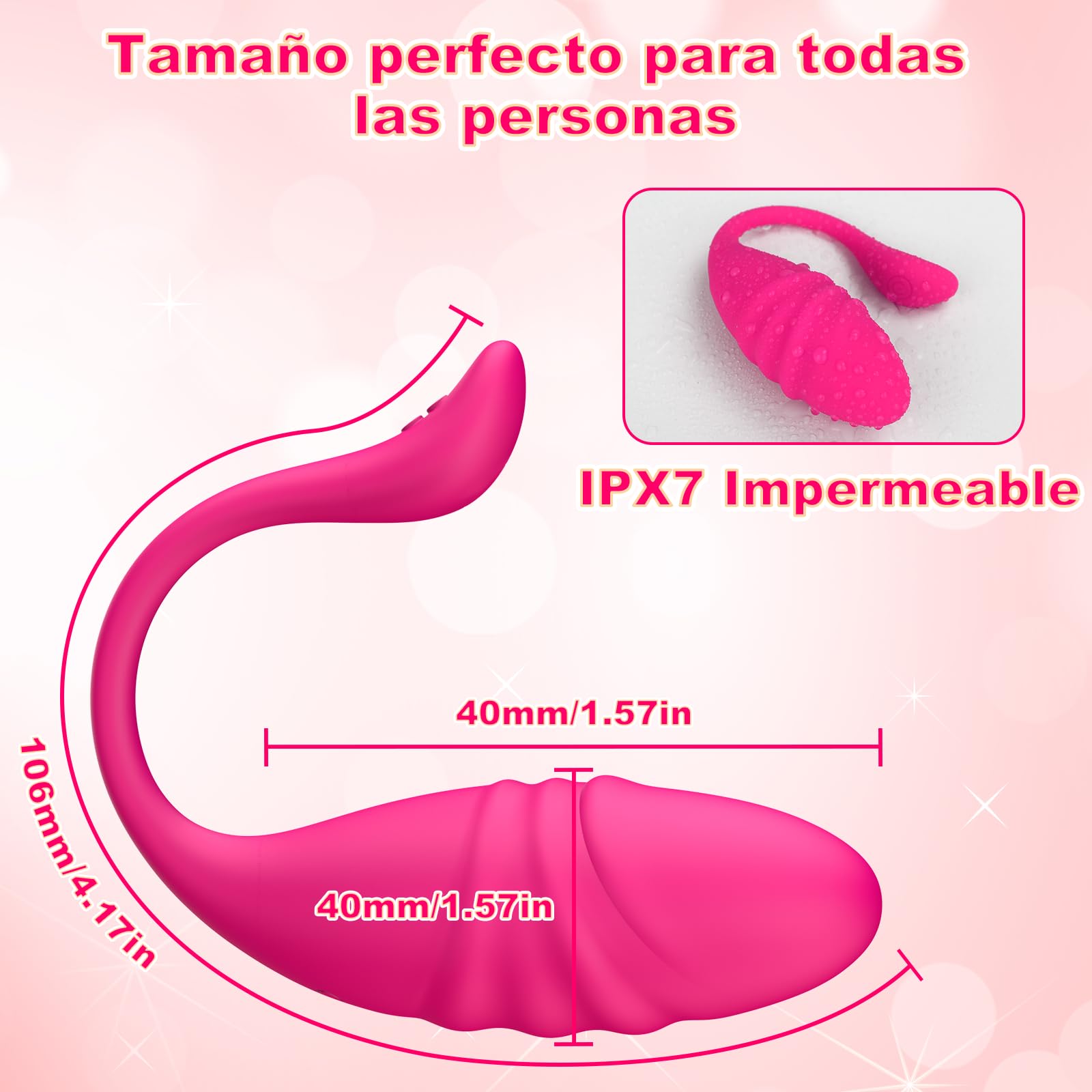 Vibradorador Mujer Vibradorador Clítoris Control Remoto - Vibrador Mando Distancia con 9 Vibración & 9 Empuje Juguetes Eróticos para pareja Sexuales Vibradores Control Remoto Consoladores.. para Mujer