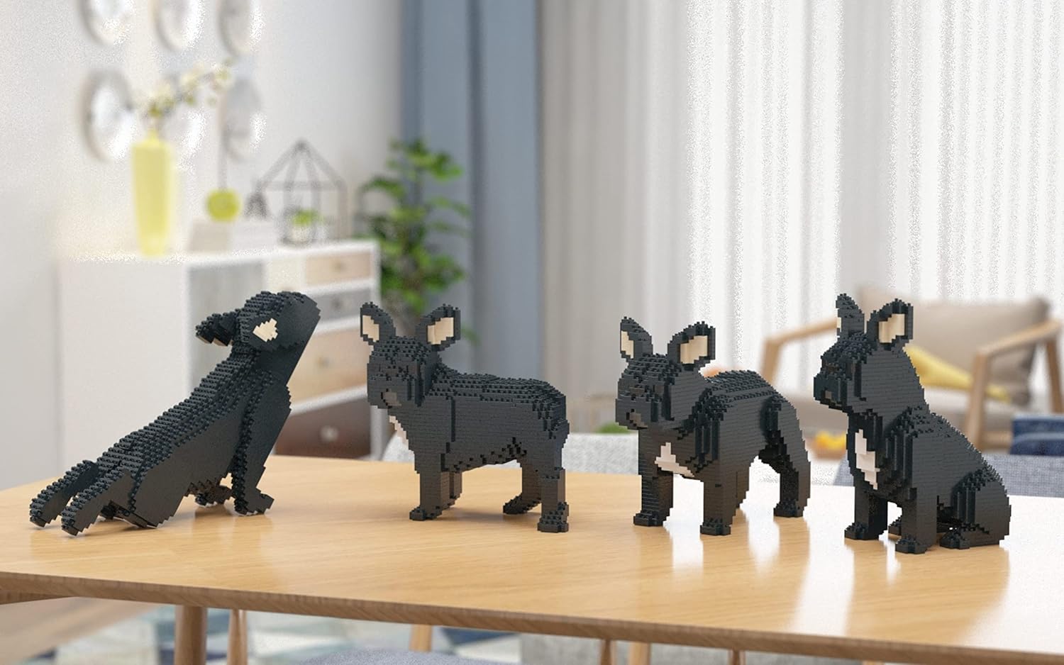 JEKCA French Bulldog 04S-M03 | Dog Plastic Building Blocks | Age 14+