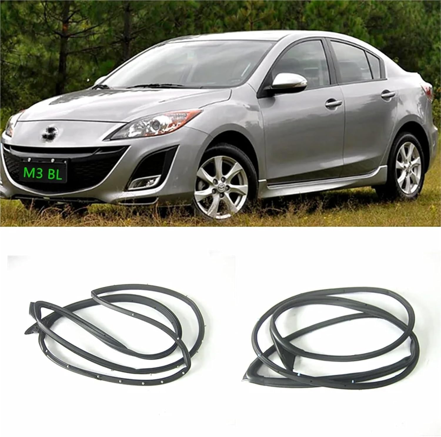 Car Accessories Body Door weatherstrip Rubber Seal BBM4-59-760(Rear L Door)