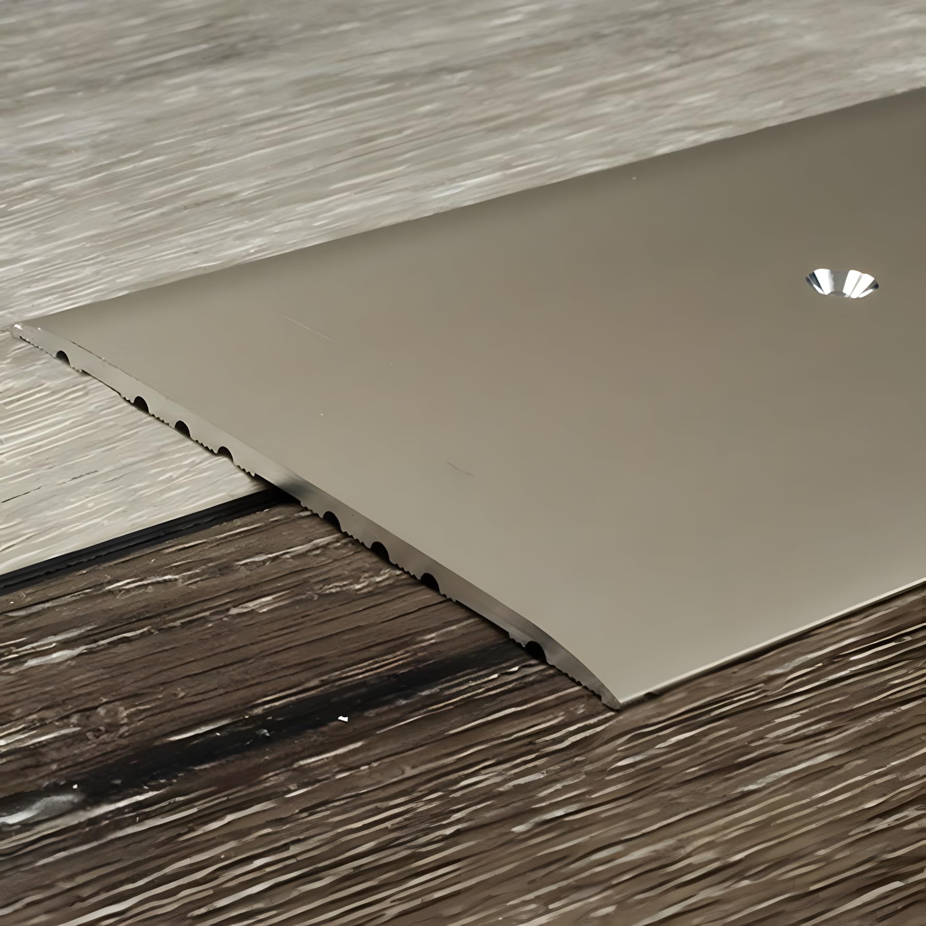 Barre de seuil aluminium anodisé 80 x 3,5 x 1000 mm bronze clair à visser 1 pièce