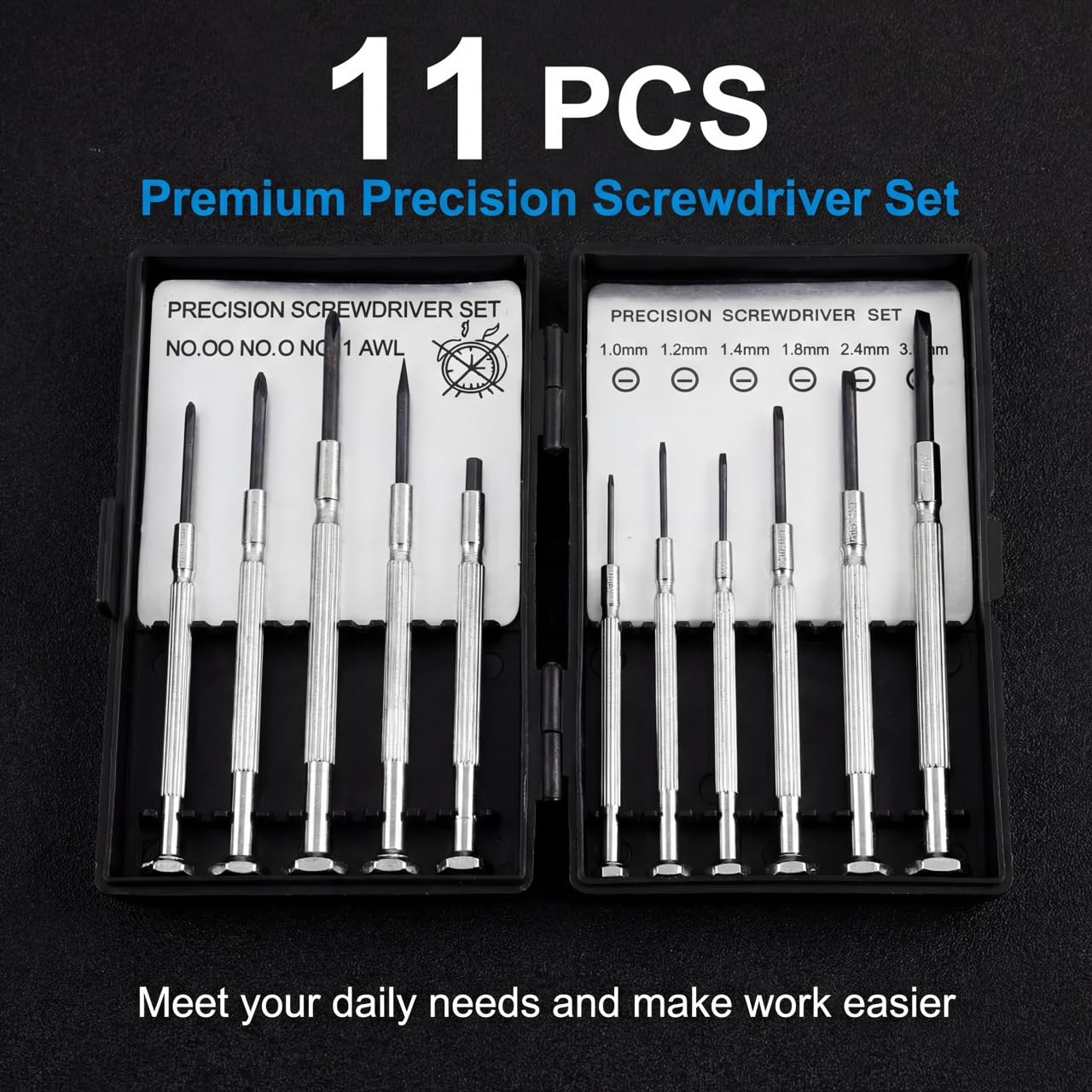 Mini Screwdriver Set - 11 Piece Tool Kit -2 Mini Screwdriver Set - 11 Piece Tool Kit -2
