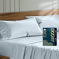 Vista 17 de Mayfair Linen Fundas de Almohada Premium de Algodón Egipcio Tamaño Estándar/Queen Juego de 4 - Fundas de Almohada de Algodón de Lujo de 1500 Cuenta