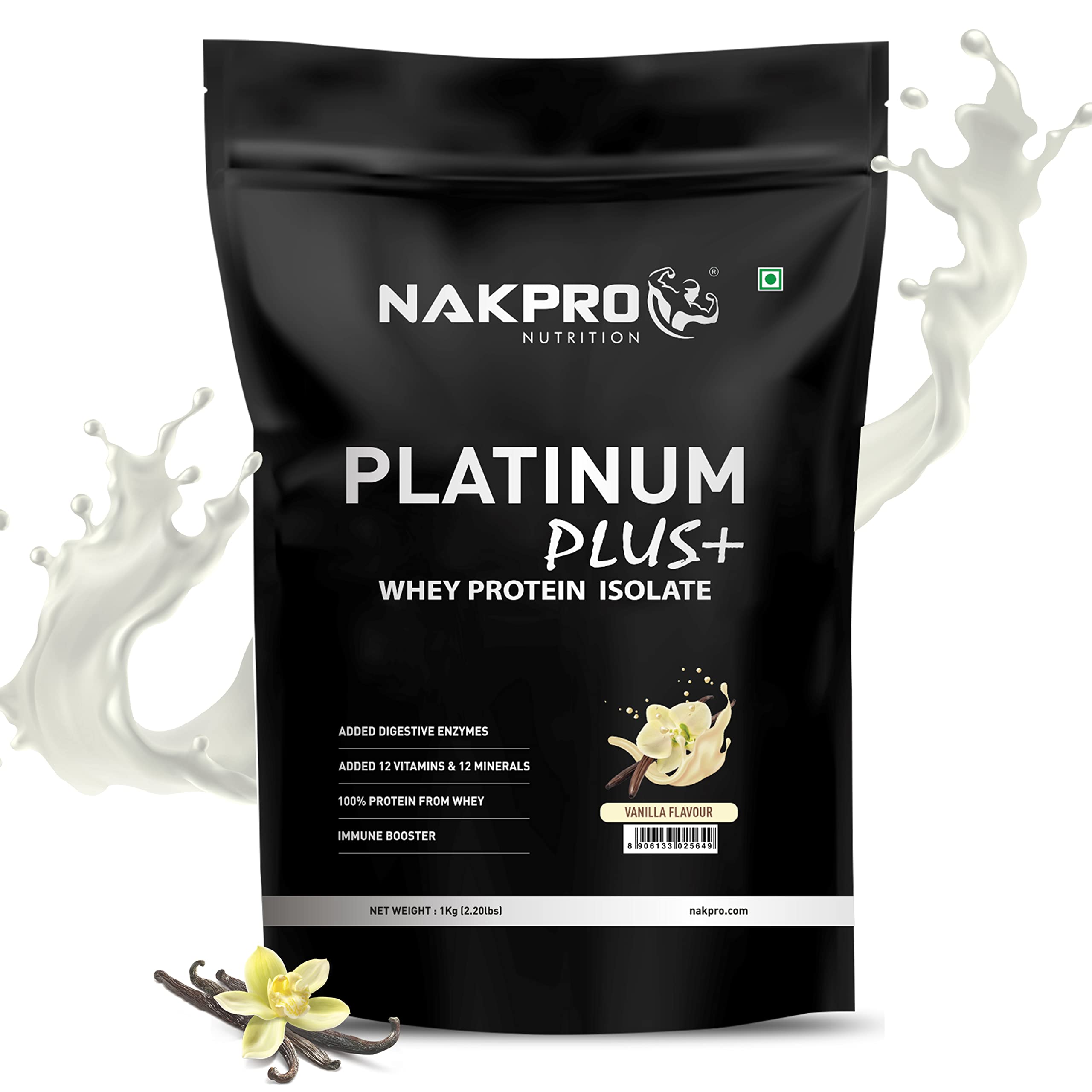 See full amazon price history chart for NAKPRO Platinum Plus+ Whey Protein Isolate with Digestive Enzymes | 28g Protein, 6.36g BCAA |Added Vitamins & Minerals (Vanilla, 1 Kg) NAKPRO Platinum Plus+ Whey Protein Isolate with Digestive Enzymes | 28g Protein, 6.36g BCAA |Added Vitamins & Minerals (Vanilla, 1 Kg) (B0C23SYDGX) Amazon Price History, Amazon Price Tracker