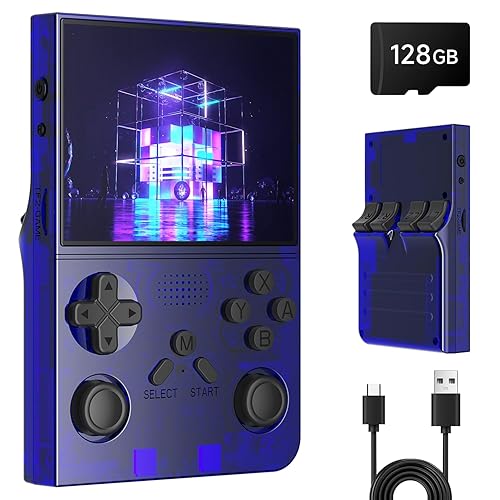 R40 Retro Handheld Game Console - 128GB with 25K+ Games,