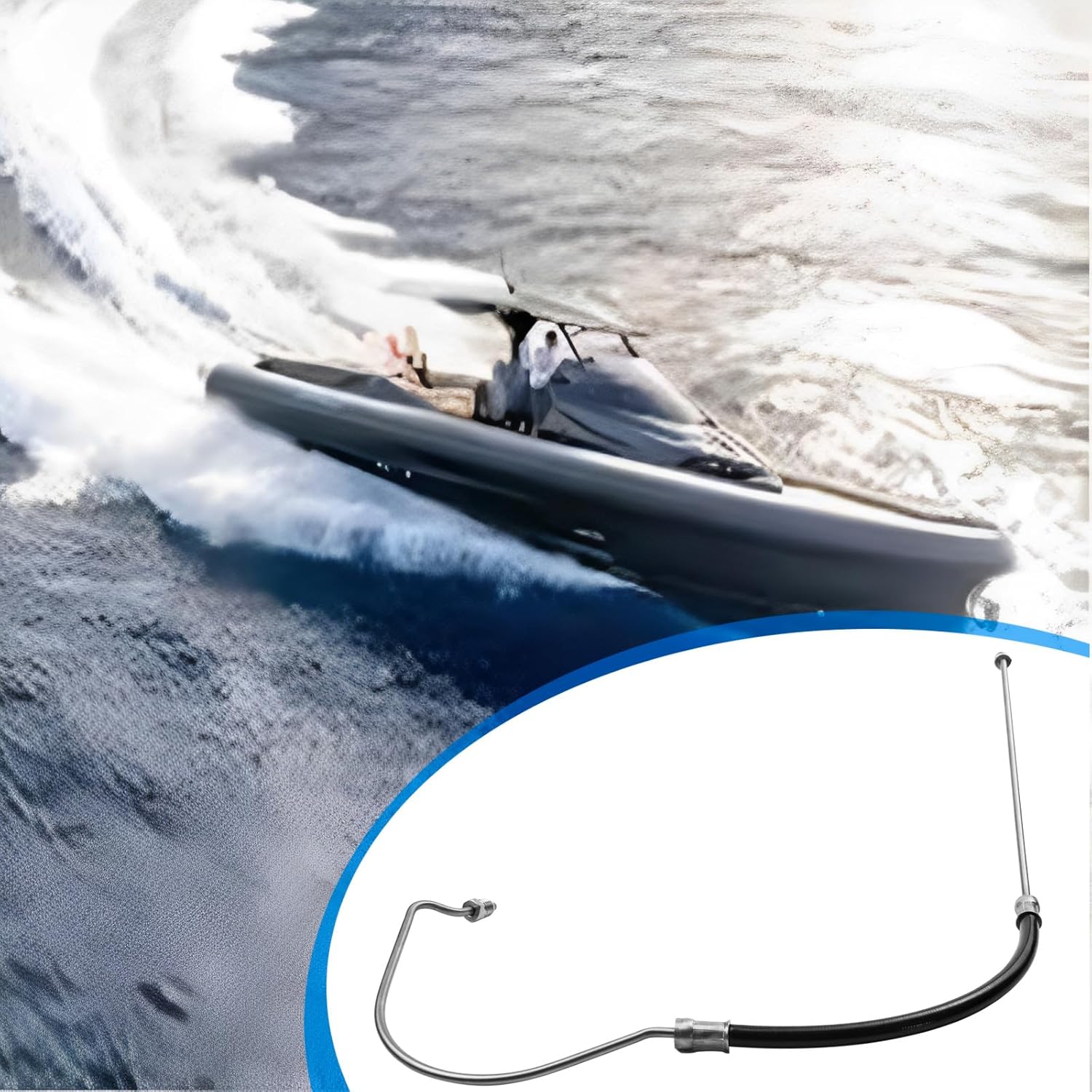 3853856 Hydraulic Trim Hose Replacement for 983948 985616 18-2134 Fit for Volvo Penta SX Models & for Cobra for OMC for Johnson for Evinrude SX-C DP-S SX-SLT Port Down Tilt Oil Line