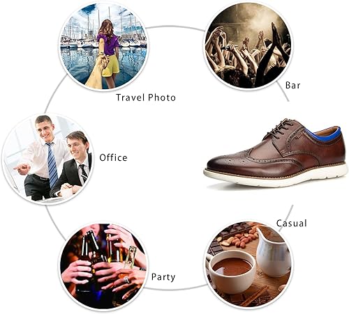 Miniatura 6 de Meijiana Zapatos Oxford para hombre - Zapatos de negocios casuales ligeros de moda