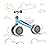 BEKILOLE Balance Bike for 1 Year Old Girl&Boys Gifts Pre-School First Bike and 1st Birthday Gifts - Train Your Baby from Standing to Running | Ideal One Year Old Toys (Sky Blue)