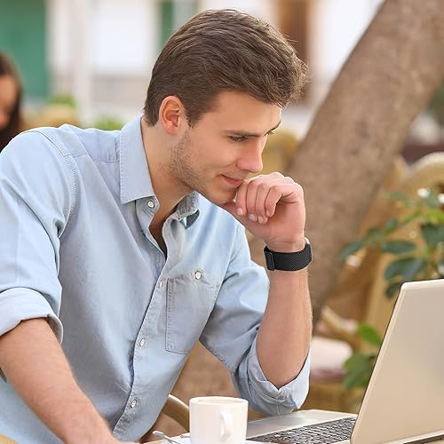 Miniatura 6 de Compatible con Fitbit Versa 2 bandas para mujeres y hombres, correa deportiva de nailon trenzado elástico transpirable para Fitbit VersaVersa 2Versa