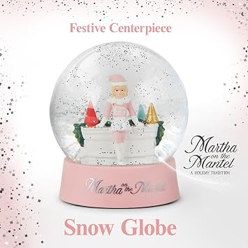 Martha Stewart Snow Globe Christmas - Martha on the Mantel Decor, Funny