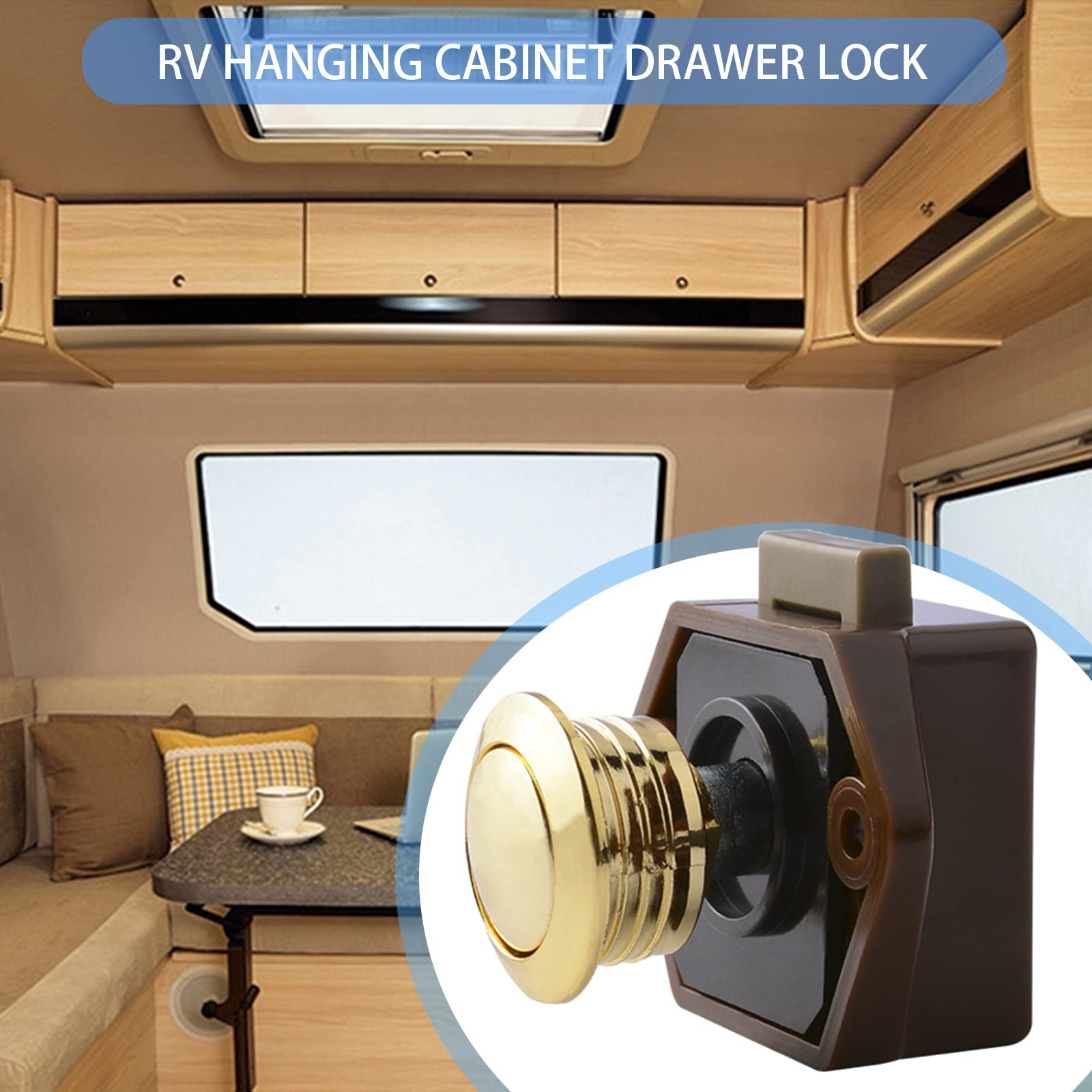 Push-Lock Button Catch Door Verriegelung - Schrank Schloss für