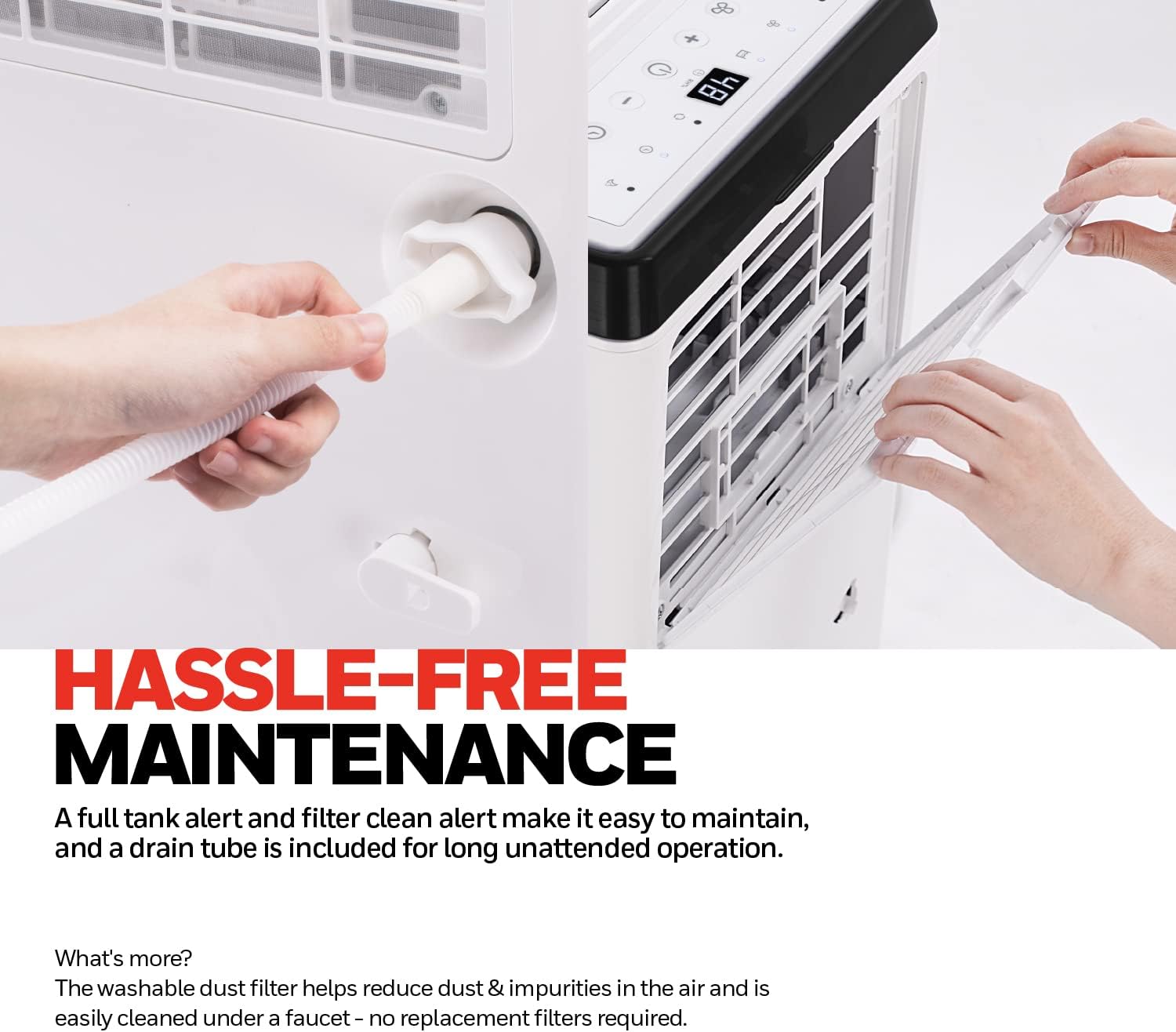 Honeywell 50 Pint Energy Star Smart Dehumidifier for Large Rooms & Basements with WiFi and Alexa Voice Control