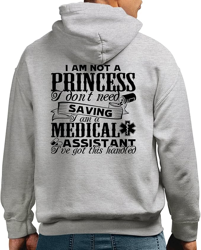 In Prink I Am A Medical Assistant Hoodies for Womens, Medical Assistant