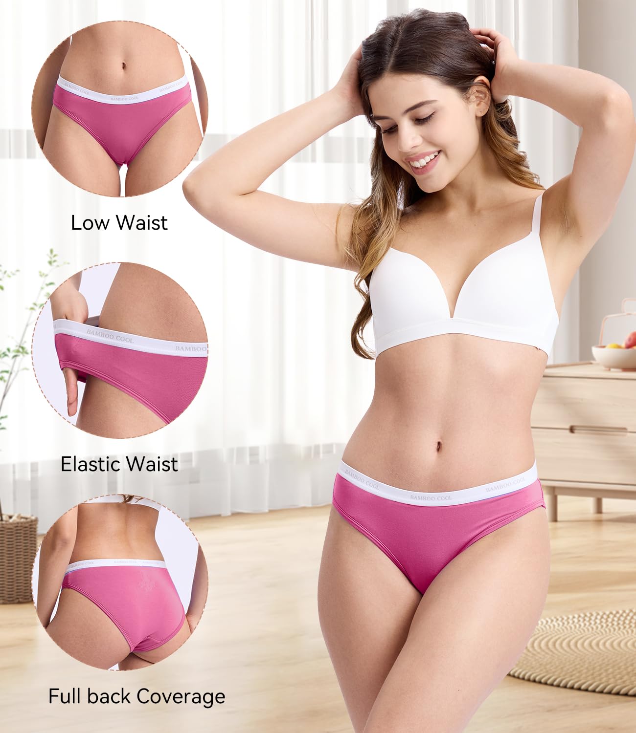 BAMBOO COOL Frauen Bikini 5er Pack