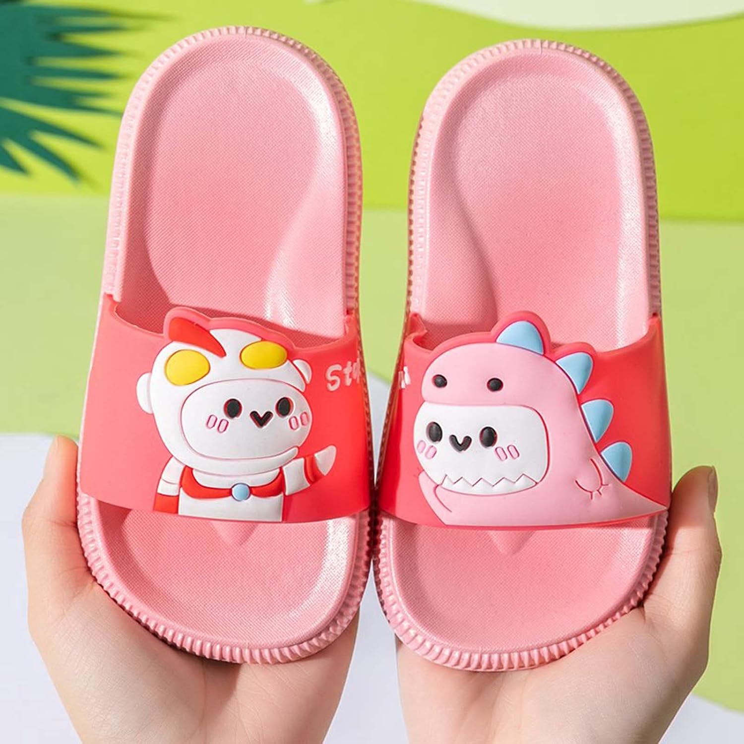 COMIOR Cartoon Dinosaur Boys Girls Non-Slip Home Bathing Beach Sandals Slippers Shoes : Clothing, Shoes & Jewelry