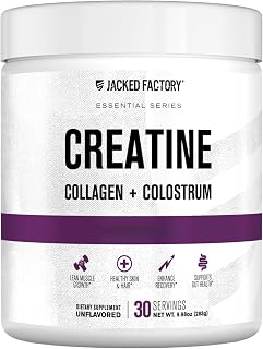 Creatine for Women - Creatine Monohydrate with Collagen + Colostrum to Support Workout Performance, Lean Muscle Growth, Healthy Hair, Skin, & Nails - 30 Servings, Unflavored