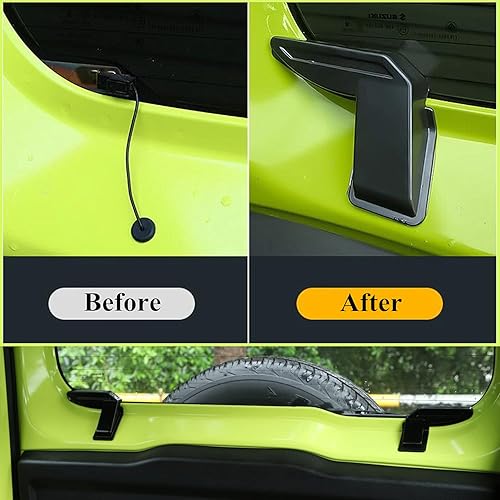 Miniatura 2 de 2 fundas protectoras de cables de calefacción para parabrisas trasero ABS para Suzuki Jimny 2019 2020 2021 2022 JB64 JB74W negro cubierta protectora