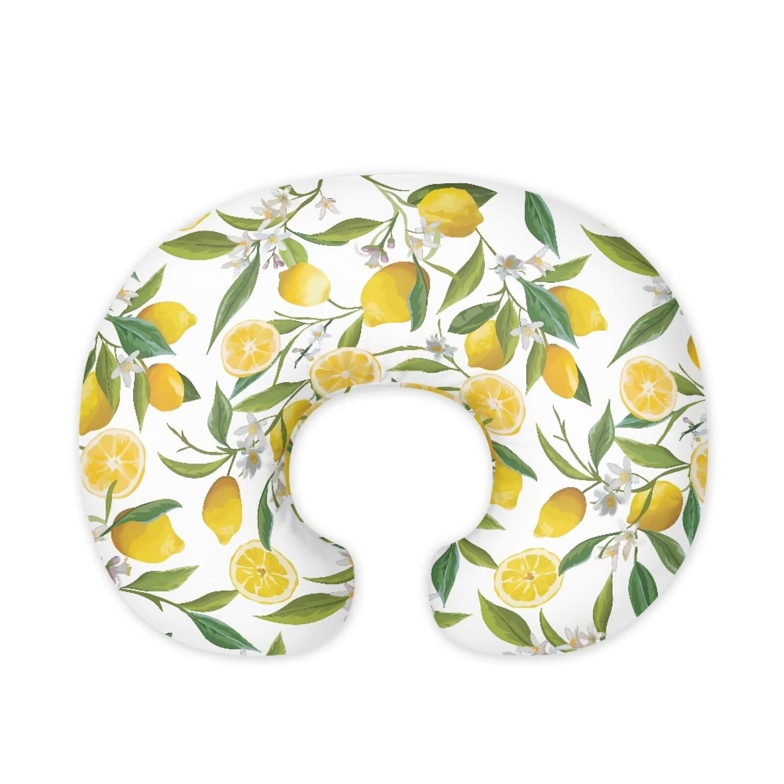Nopersonality Lemon Baby Nursing Pillow Cover for Breastfeeding Moms, Breathable Neutral Breastfeeding Pillow Cover for Bottle Feeding (22"x18"x6")