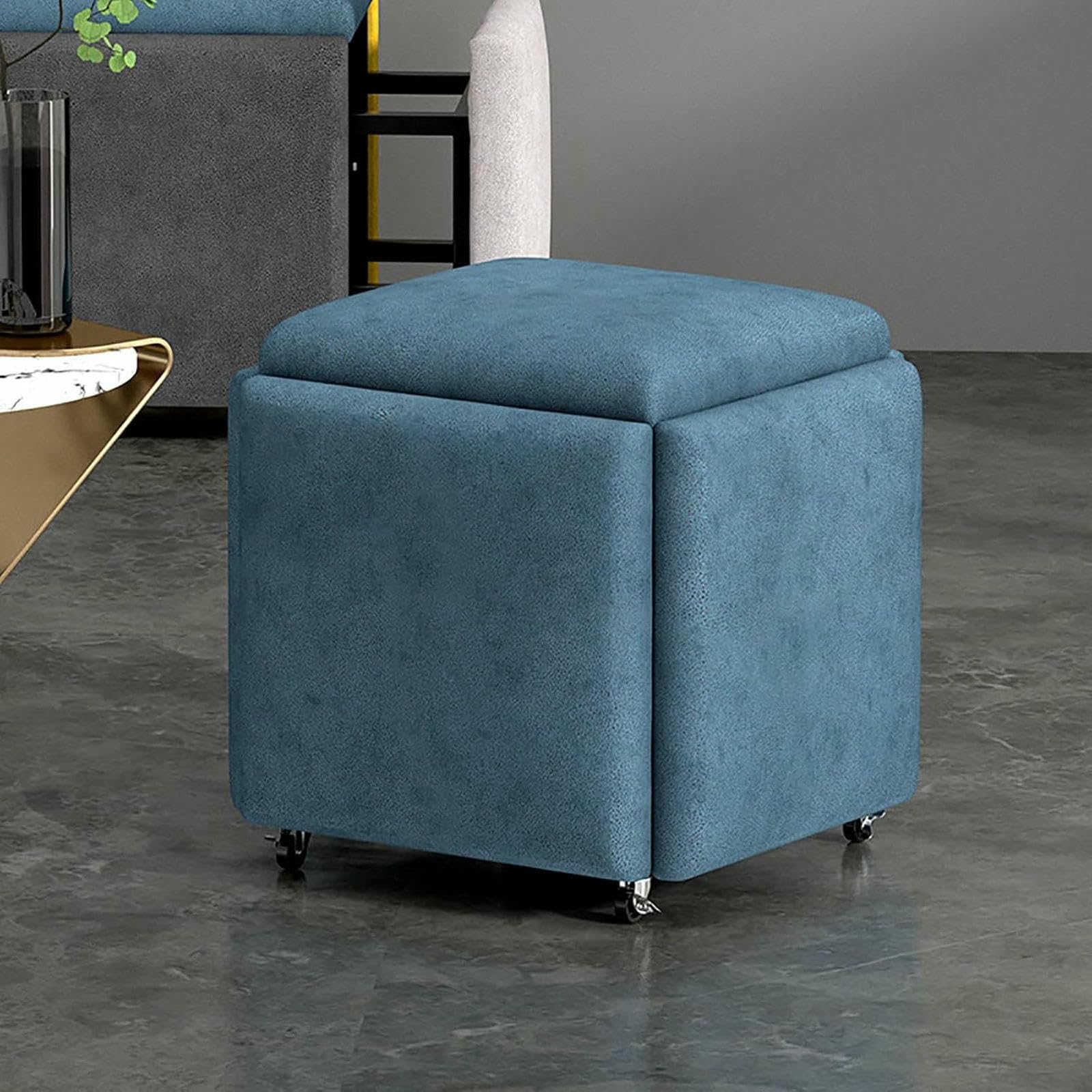 Siège Cube 5 en 1 empilable : un pouf gigogne ingénieux pour optimiser l'espace