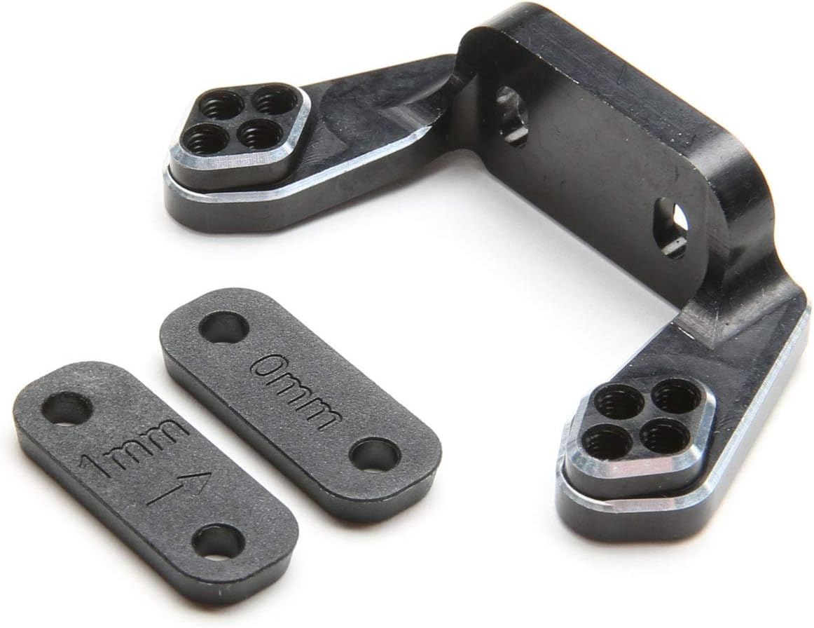 TEAM LOSI RACING Rear Camber Block, Black, w/Inserts: 22 4.0, TLR334051