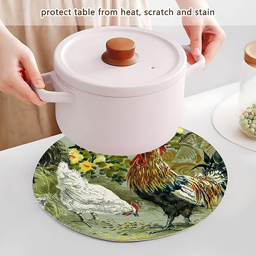 Miniatura 5 de 3 salvamanteles extra grandes para platos calientes de 15 pulgadas de hilo de algodón para olla de barro, decoración de encimera de cocina, granja,