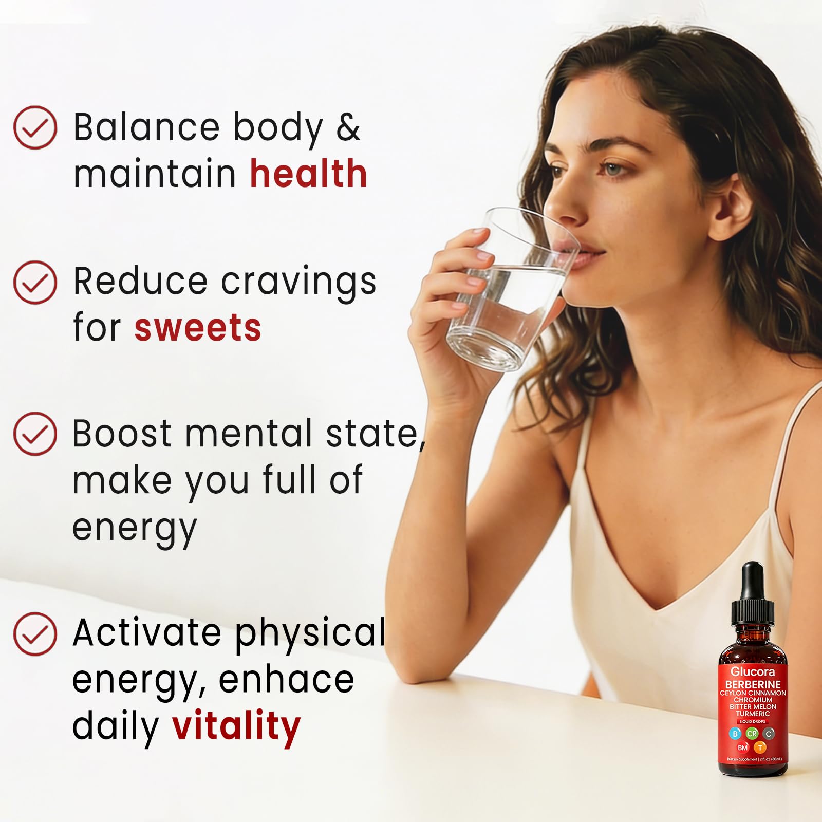 Berberina Liquida, Gotas | Pure Berberine with Ceylon Cinnamon, Bitter Melon Extract, Turmeric, Chromium, Gymnema, Organic Panax Ginseng & Moringa | Vegan, Non-GMO - 2 FL.OZ (1PCS) — Amazon image 4