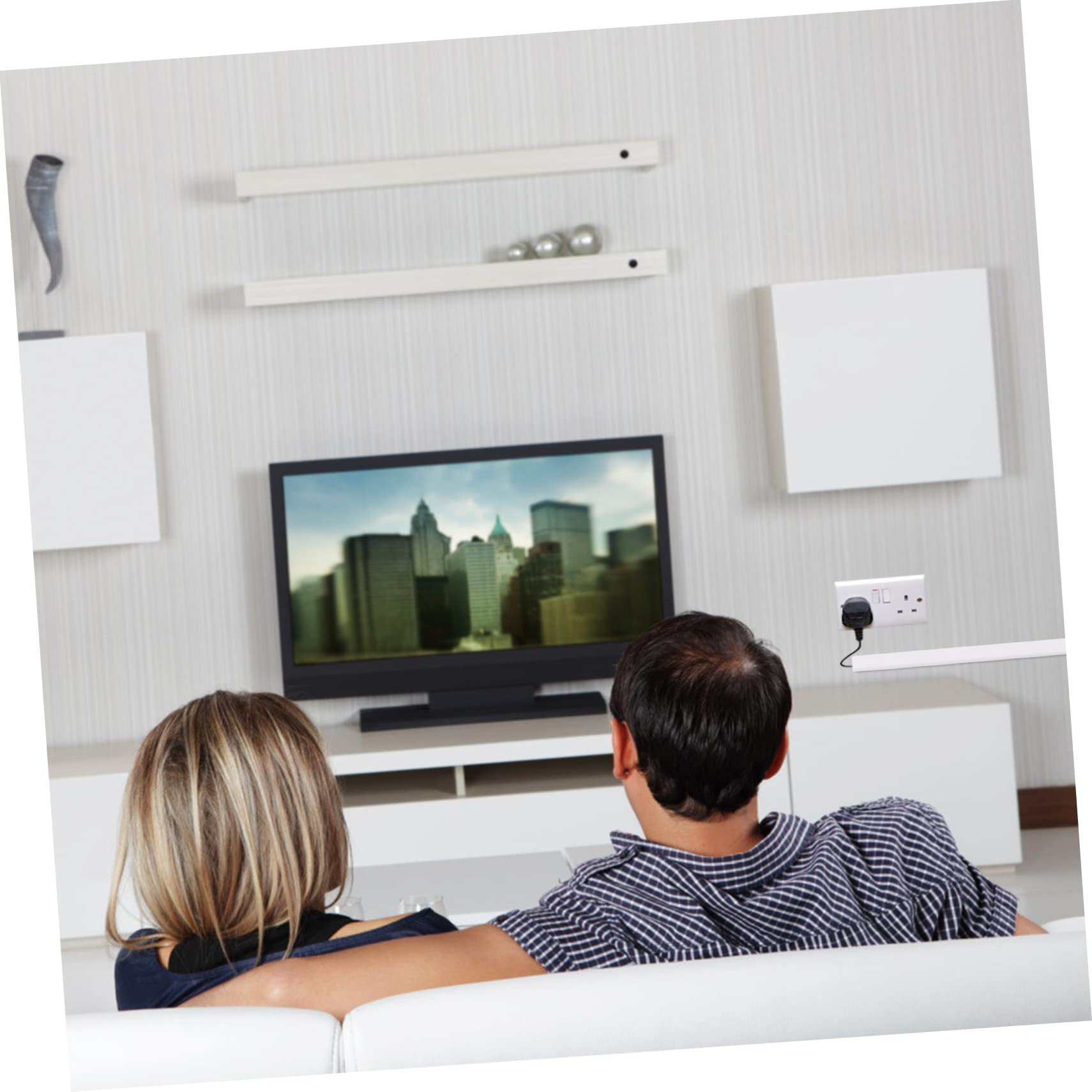 Housoutil Herramienta De Enrutamiento Canalea para Cables Gestión De Cables De Ocultador De para De Altavoz Ethernet y TV Pared