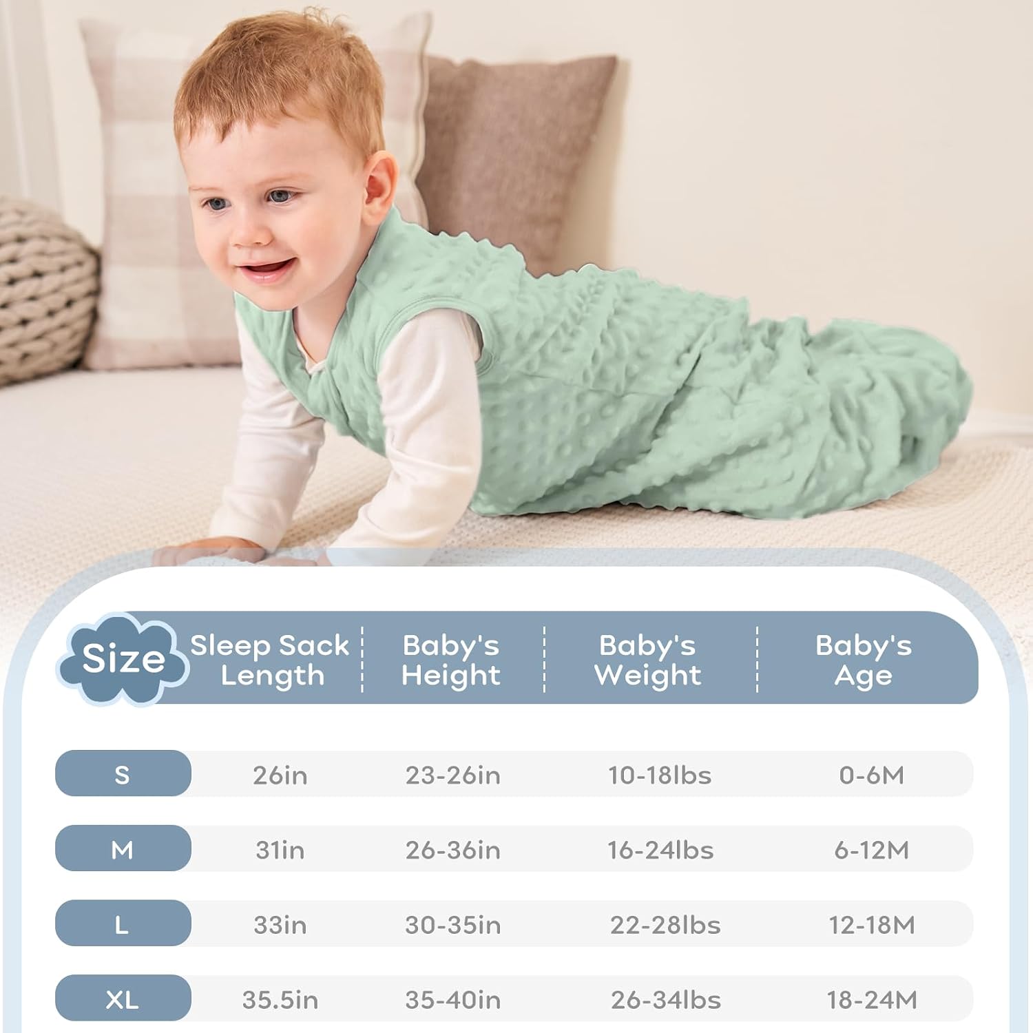 Yoofoss Baby Sleeping Bag 1.5 Tog - Image 3
