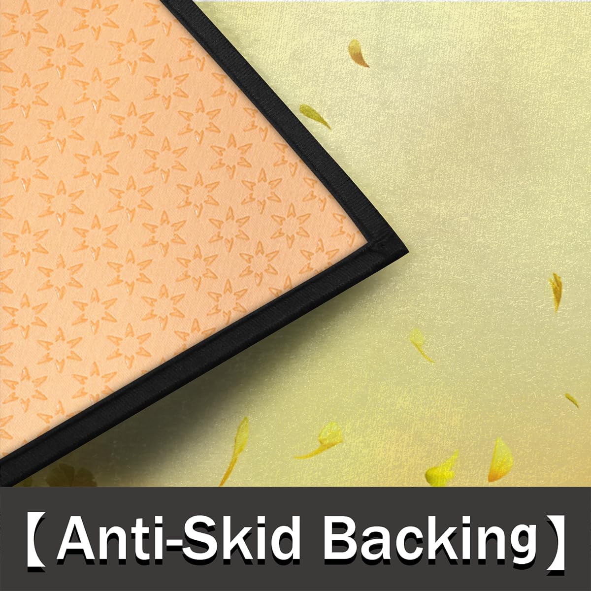 Half Round Doormat Fall Autumn Pumpkins Decorations Washable Semi Circle Rug Non Slip Absorbent Half Moon Rug Kitchen Floor Mat for Indoor Outdoor Bathroom Patio Front Welcome Fireplace Hearth