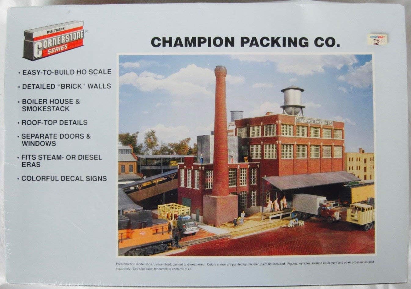 Walthers Cornerstone Champion Packing Plant 933-3048 HO Scale Model Railroad - Structure Kit