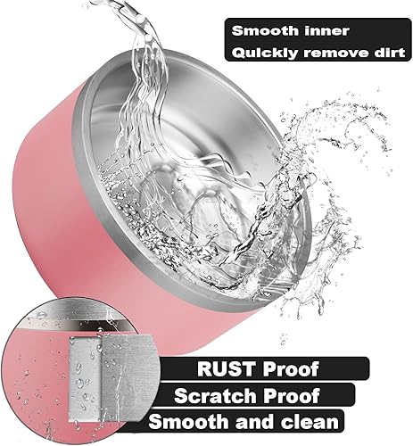 Miniatura 3 de JMIPET Cuencos personalizados para perros de acero inoxidable para perros y gatos, con nombre personalizado con grabado láser, cuenco de agua para