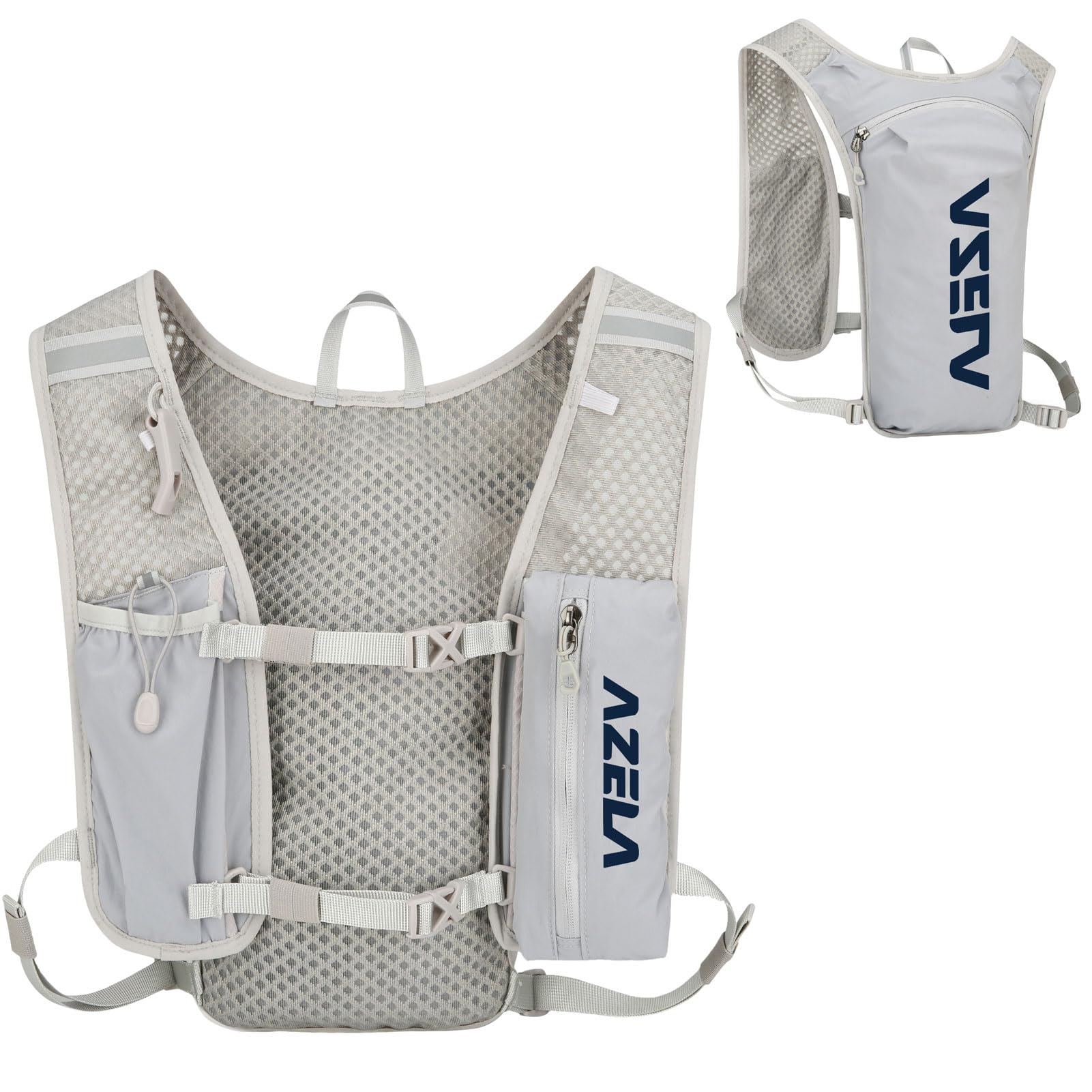 Azarxis Running Water Bottles Flask BPA Free Leakproof Hydration Vest Packs Waist Belt Replacement for Triathlon Marathon Hiking Cycling Climbing Runner