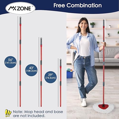 Miniatura 10 de Cabezal de repuesto para fregona O Ceda Spinning EasyWring Rinse Clean Mop Recambio, repuesto de cabezal de fregona para 2 depósitos de fregona