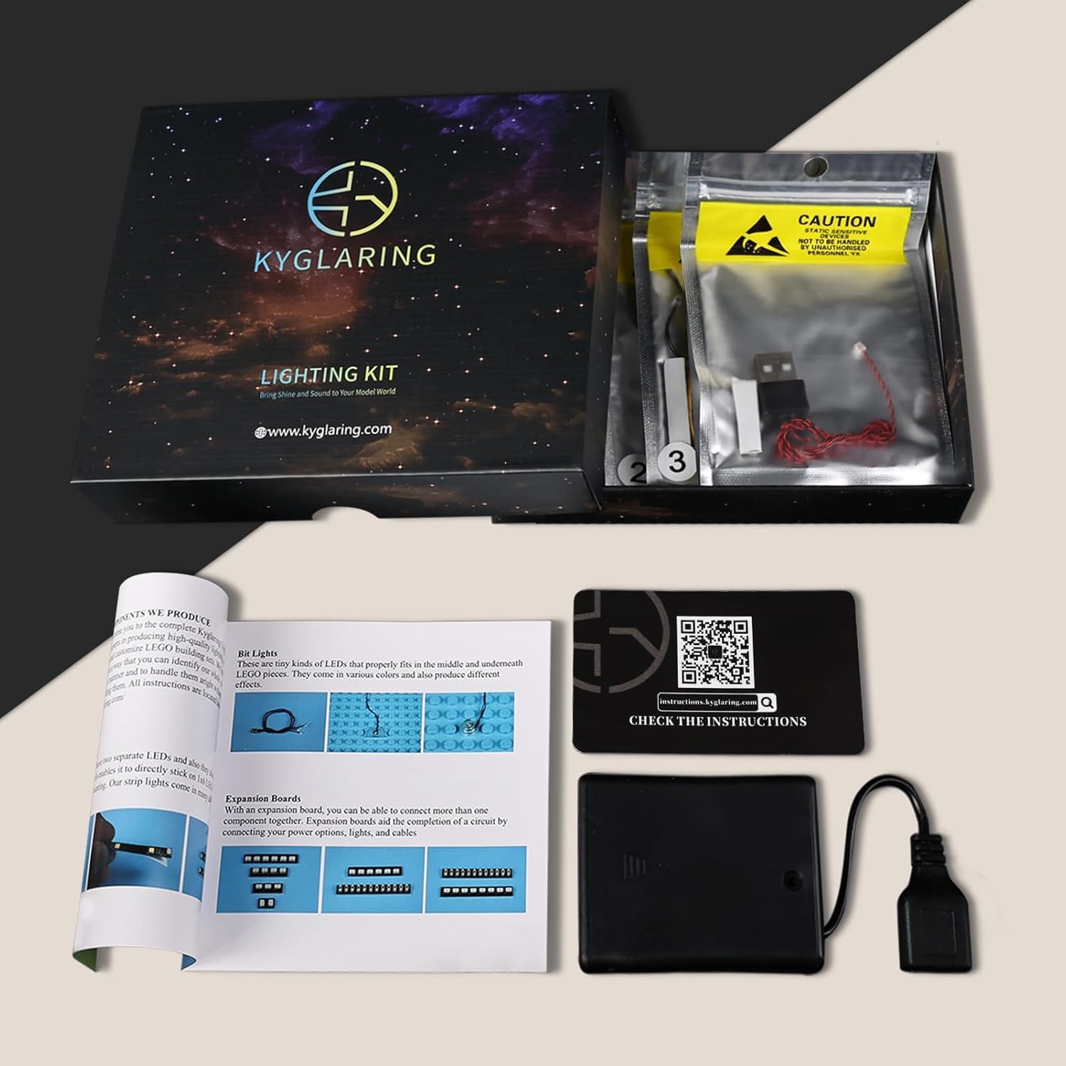 Kyglaring LED Light Kit Compatible with Lego Tranquil Garden 10315 Building Set - Upgraded Lake Bottom Blue Light Kits (Lights Only, Model Not Included)