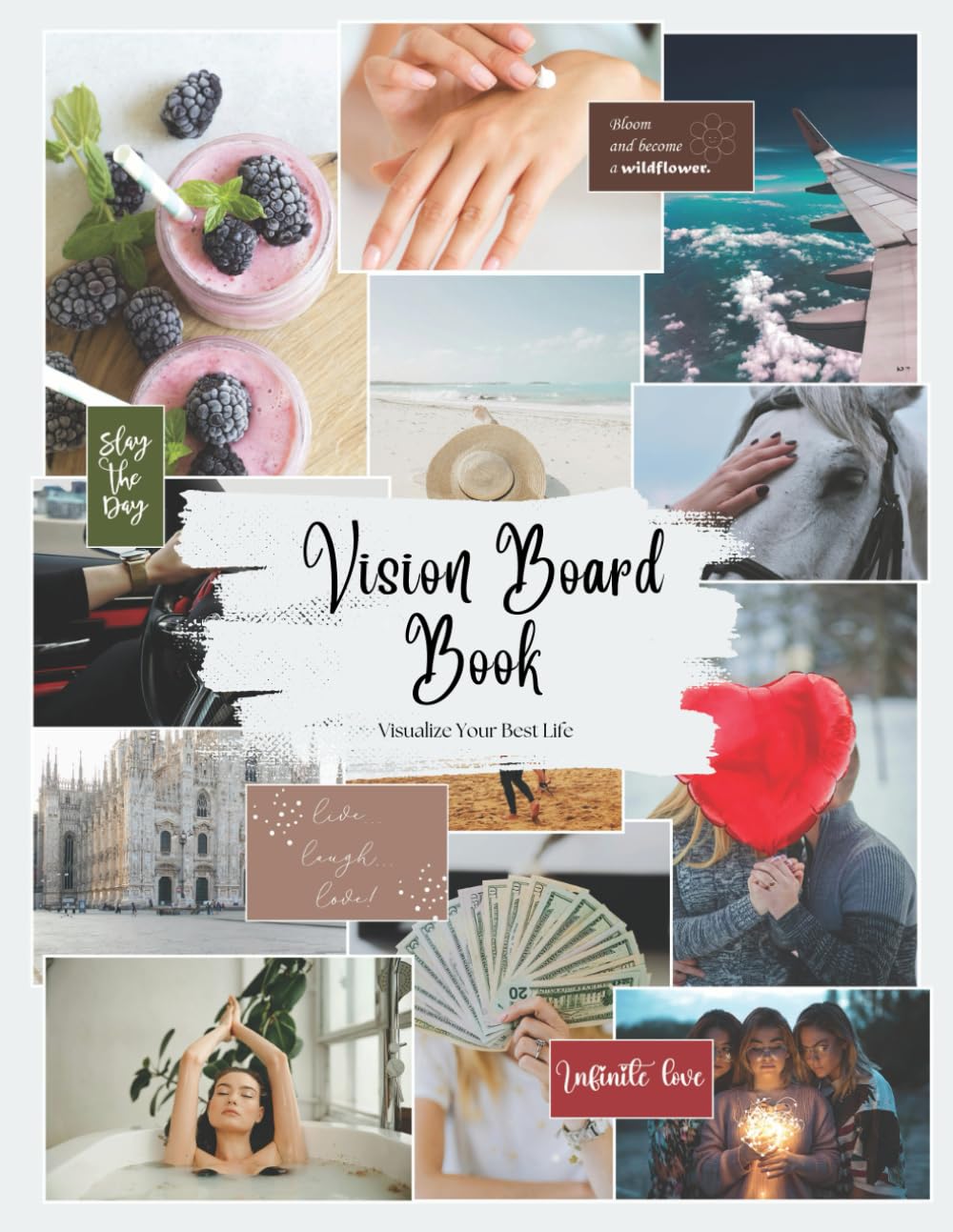 2025 Vision Board Book:: High Quality Clip Art Magazine Supplies | 250+ Pictures & Quotes| Aesthetic Dream Board for Visualization & Affirmations-Mood Board for Goal-Setting