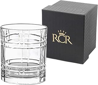 TAMAKI T-932001 RCR ANY Rock Glass, Diameter 3.2 x Height 3.7 inches (8.2 x 9.4 cm), 10.2 fl oz (310 ml), Made in Italy, Clear